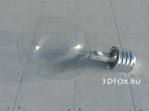 Создание лампочки в 3Ds max, V-Ray
