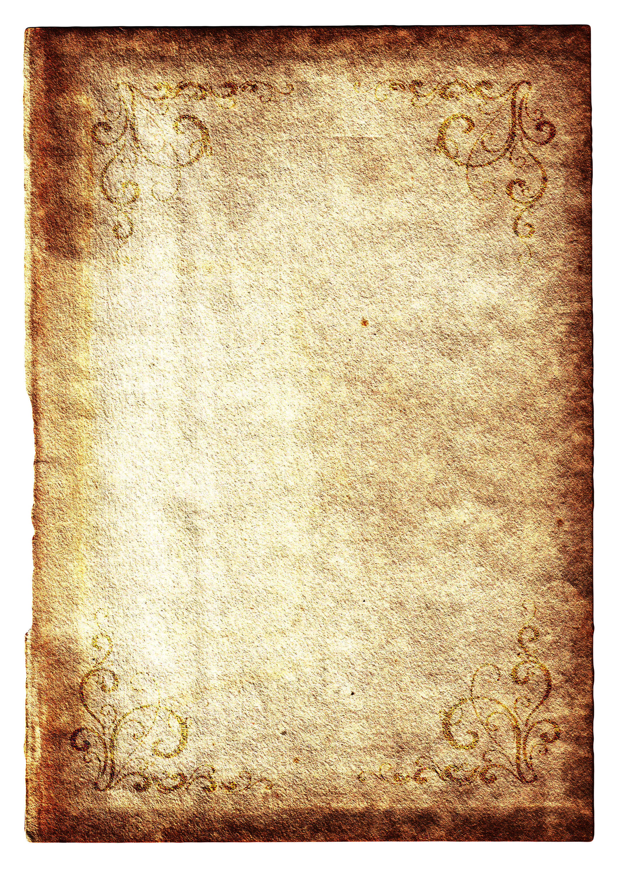 лист старой книги